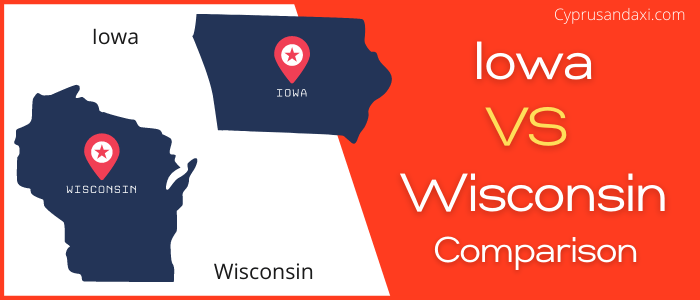 Is Iowa bigger than Wisconsin