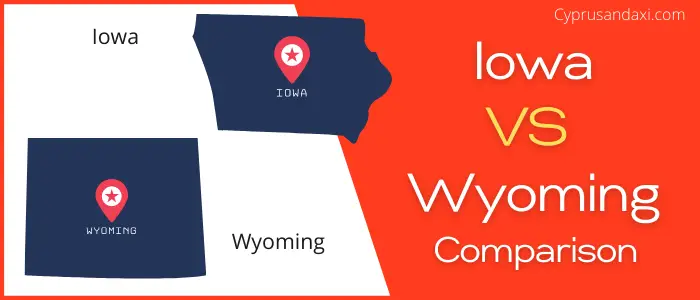 Is Iowa bigger than Wyoming