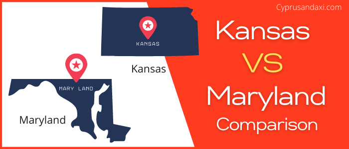Is Kansas bigger than Maryland