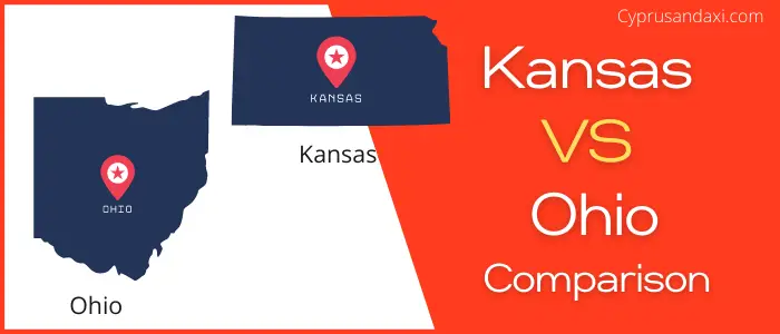 Is Kansas bigger than Ohio