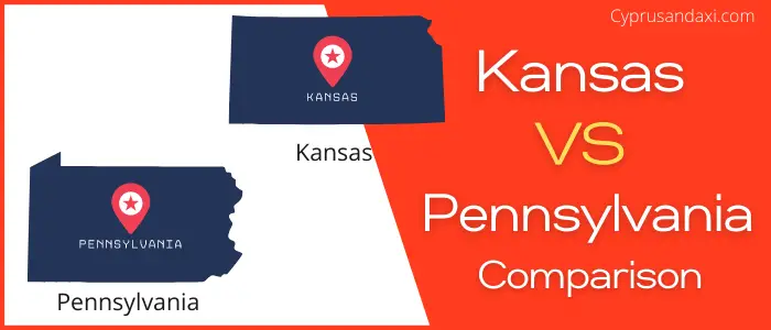 Is Kansas bigger than Pennsylvania