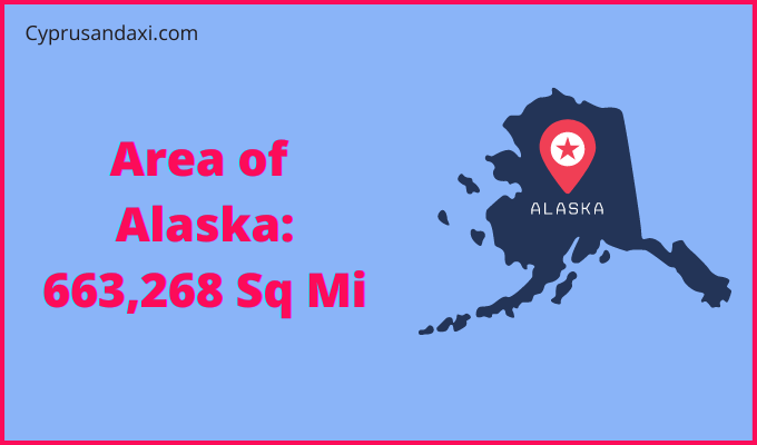 Area of Alaska compared to Ghana