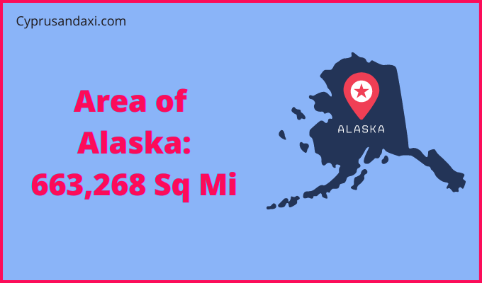 Area of Alaska compared to Japan
