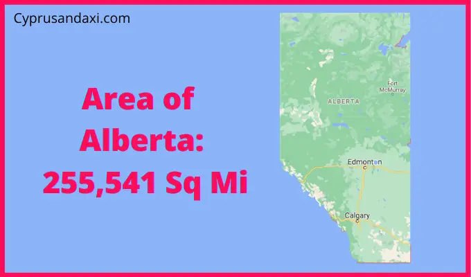 Area of Alberta compared to Alaska