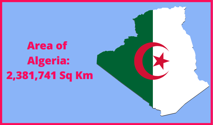 Area of Algeria compared to Alaska