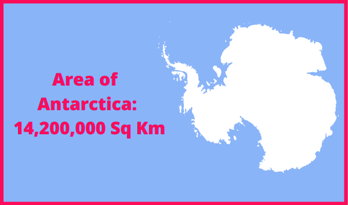 Area of Antarctica compared to Alaska
