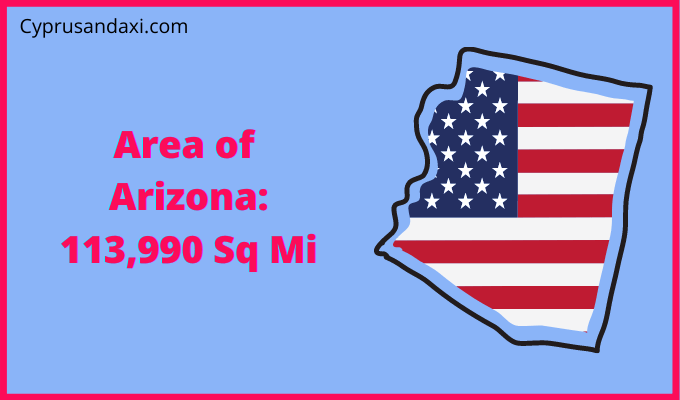 Area of Arizona compared to Norway