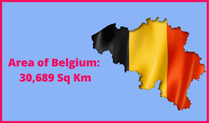 Area of Belgium compared to Sweden