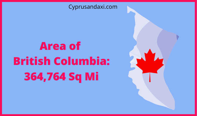 Area of British Columbia compared to Alabama