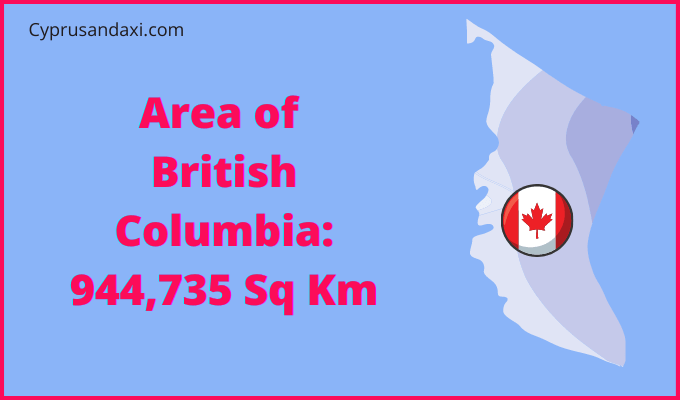 Area of British Columbia compared to Alaska