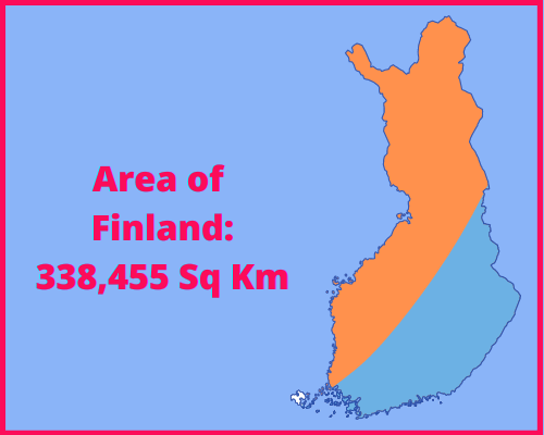 Area of Finland compared to Quebec