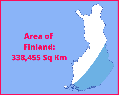 Area of Finland compared to Ukraine