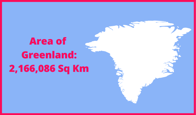 Area of Greenland compared to Finland