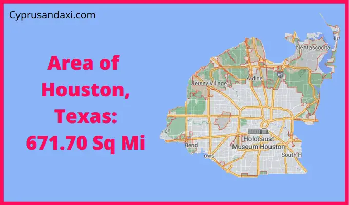 Area of Houston compared to Alaska