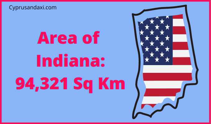Area of Indiana compared to Finland