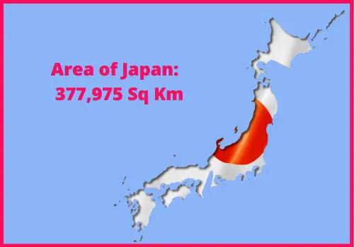 Area of Japan compared to Finland