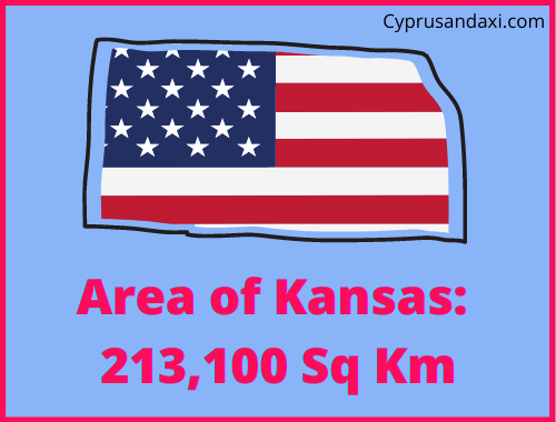 Area of Kansas compared to Finland