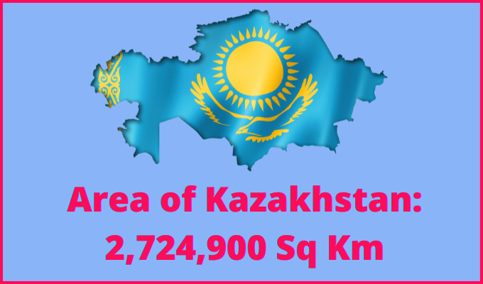 Area of Kazakhstan compared to Norway