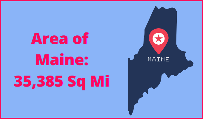 Area of Maine compared to Mississippi