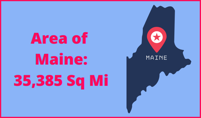 Area of Maine compared to Montana