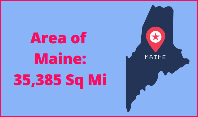 Area of Maine compared to North Carolina