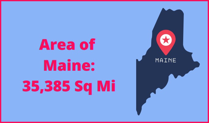 Area of Maine compared to Wyoming