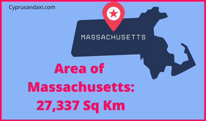 Area of Massachusetts compared to Norway