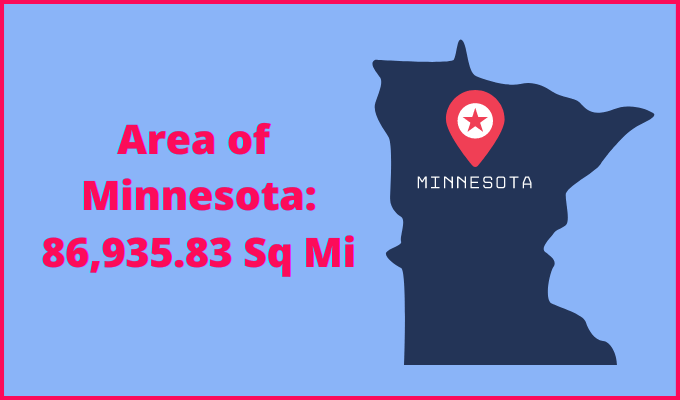 Area of Minnesota compared to New Hampshire