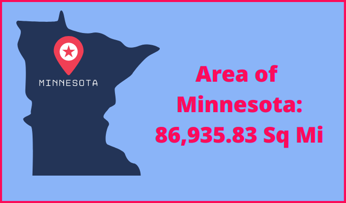 Area of Minnesota compared to Wyoming