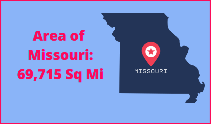 Area of Missouri compared to Minnesota