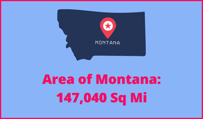 Area of Montana compared to Massachusetts