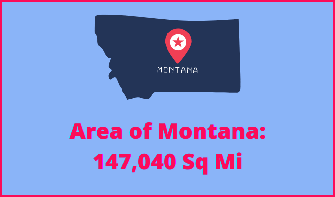Area of Montana compared to Michigan