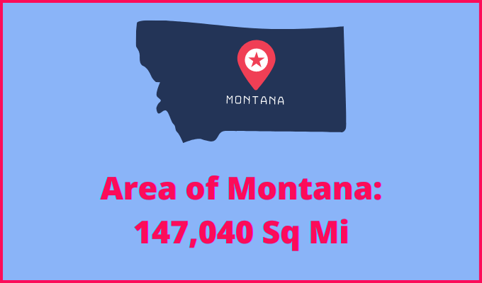 Area of Montana compared to Minnesota