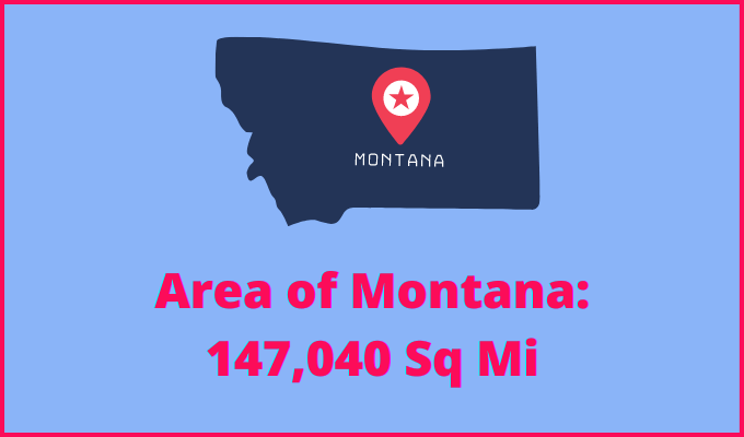 Area of Montana compared to North Dakota