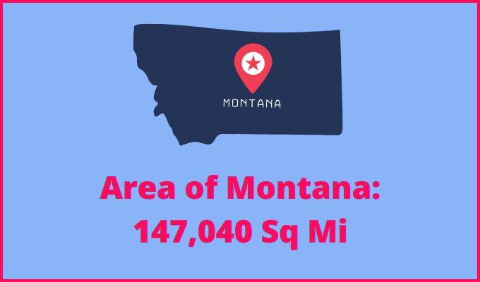 Area of Montana compared to Oregon