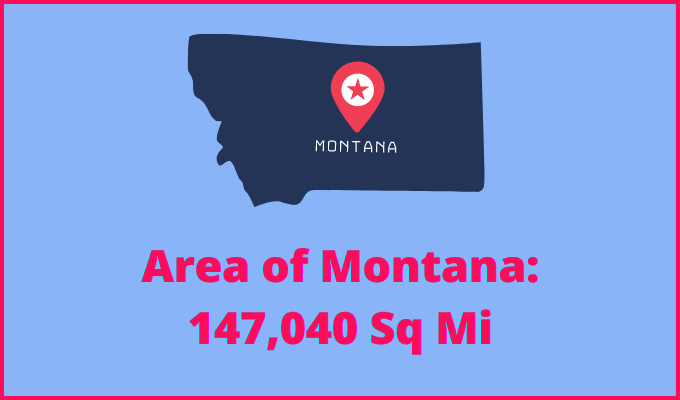 Area of Montana compared to Pennsylvania