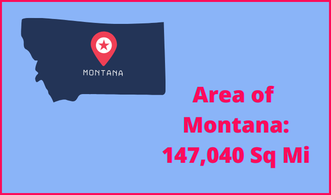 Area of Montana compared to Wisconsin