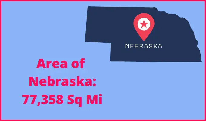 Area of Nebraska compared to New Hampshire