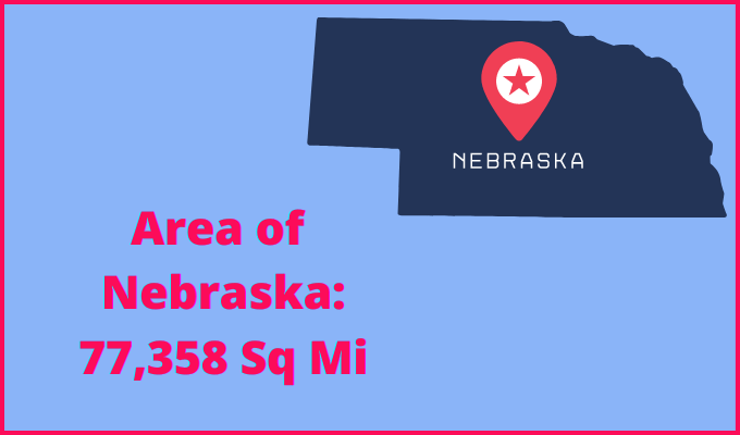 Area of Nebraska compared to New Mexico