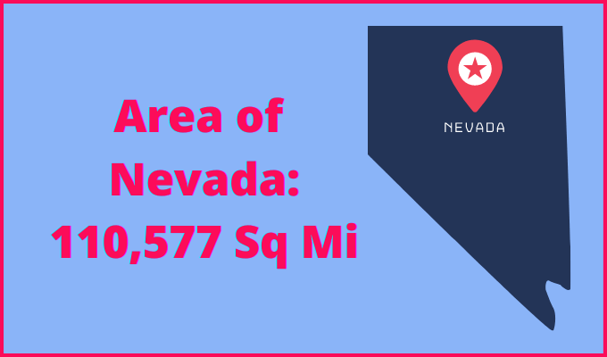 Area of Nevada compared to Maine
