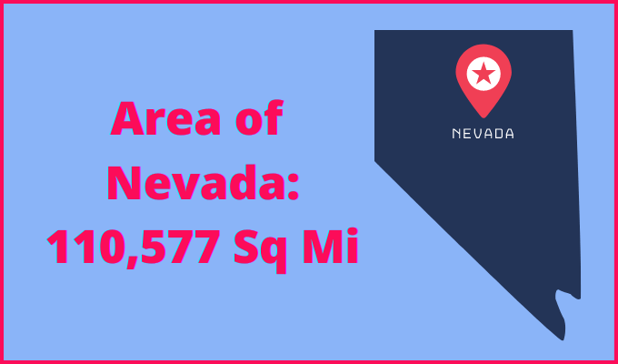 Area of Nevada compared to Nebraska