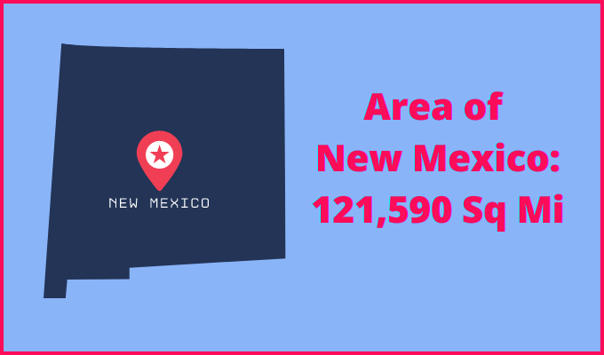 Area of New Mexico compared to Maine