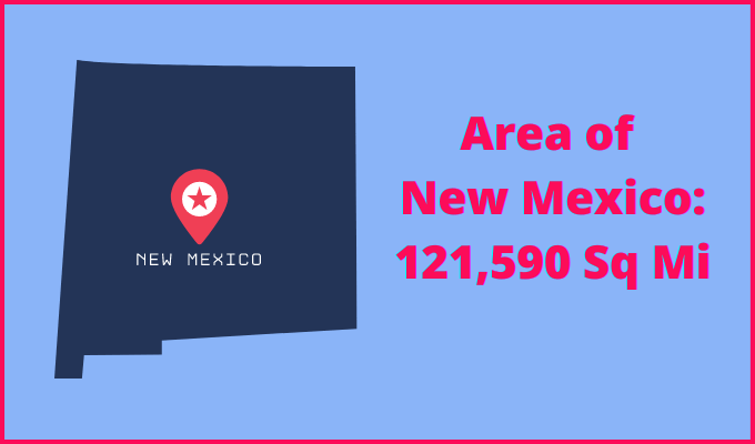 Area of New Mexico compared to Nevada