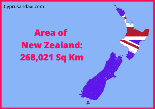 Area of New Zealand compared to Alaska
