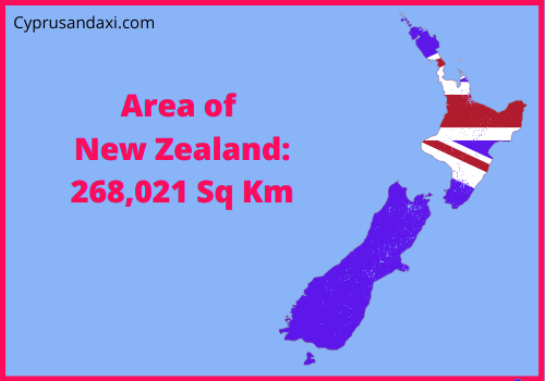 Area of New Zealand compared to Sweden