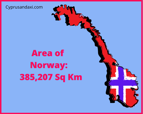 Area of Norway compared to Arizona