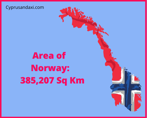 Area of Norway compared to Finland
