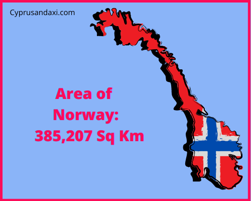 Area of Norway compared to Tasmania