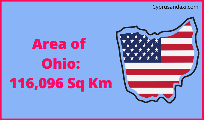 Area of Ohio compared to Norway