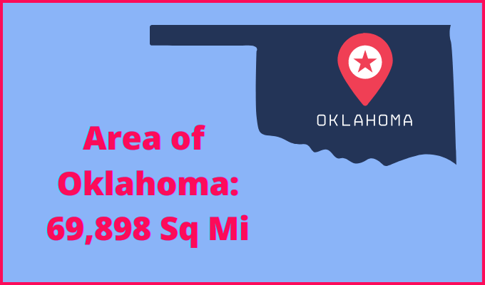 Area of Oklahoma compared to Nevada